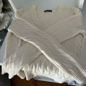 Brandy Melville white sweater! Never worn before, it is like brand new!